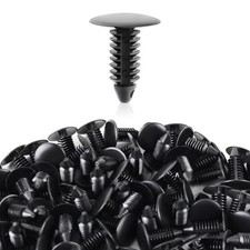 100Pcs 8mm Bumper Clips Auto Car Hole Plastic Rivets Fastener 8mm x 20mm x 22mm