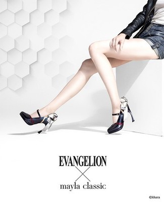 マイラクラシック×エヴァンゲリオン渚カヲルヒール Evangelion x Mayla Classic Kaworu Nagisa Pumps Shoes - Size 38
