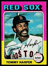 1975 Topps SET-BREAK #537 Tommy Harper EX or Better, (HUCK'S)