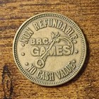 Brunswick Recreation Center B.R.C. Games Non Refundable Bronze US Trade Token  — photo 1