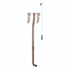 High Level Toilet Flush Pipe Kit Brushed Copper Traditional Brass Bathroom