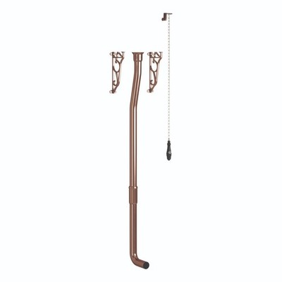 Hochwertiges WC Spülrohr Set gebürstetes Kupfer traditionell Messing Badezimmer