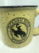 JACKSON HOLE WYOMING MUG. JACKSON HOLE WYOMING COFFEE MUG. COWBOY DECO MUG.B433