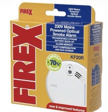 Kidde Firex KF20R Optical Smoke Alarm with Rechargeable Battery Back-Up 