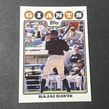 RAJAI DAVIS #646 2008 Topps Baseball San Francisco Giants