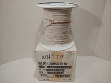 Coleman Cable 18/2 SPT Lamp Cord 250ft White