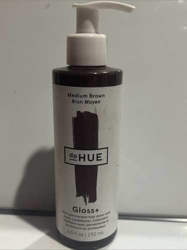 NEW DP HUE GLOSS+ CONDITIONING SEMI-PERMANENT COLOR, 6.5 oz *MEDIUM BROWN*