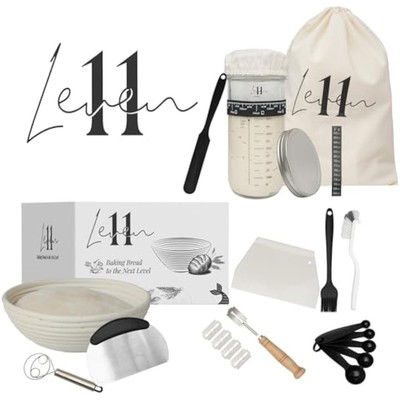 Sourdough Starter Kit - Complete Sourdough Bread Baking Supplies Kit w