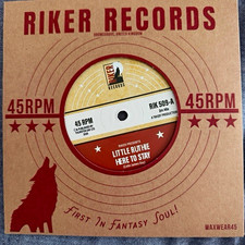 Little Ruthie - Here To Stay 7" Vinyl Single 45RPM Riker Records RIK 509