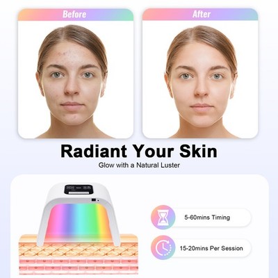 7Color PDT LED Photon Lamp Facial Therapy Skin Rejuvenation Laser Beauty Machine