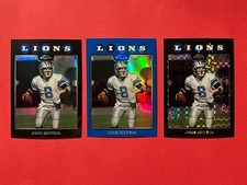 2008 Topps Chrome Jon Kitna #TC2 BLUE REFRACTOR, Ref & Xref - Lions -All 3 Cards