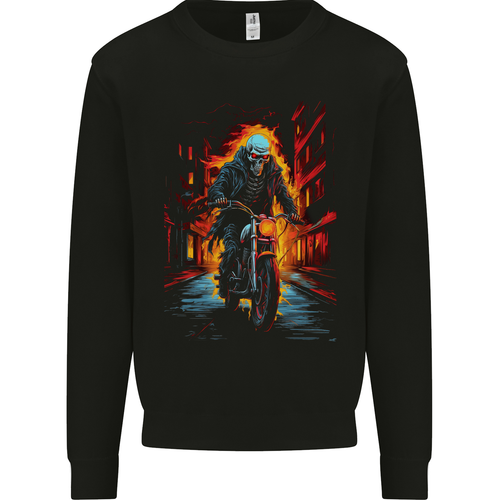 Vieux Homme Motard Moto Sweatshirt À Capuche