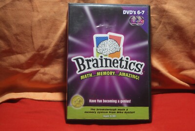 BRAINETICS 6-7 DVD -2 DISC SET- MATH...MEMORY.. AMAZING - BREAKTHRU SYSTEM Sweet