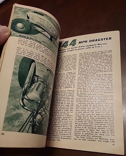 ROD & CUSTOM MAGAZINE JUNE 1954 '33 FORD ROADSTER, GEORGE BARRIS HUBCAPS - Picture 4 of 8