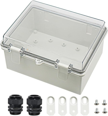 Junction Box ABS Plastic Dustproof Waterproof IP65 Electrical Boxes Hinged Shell