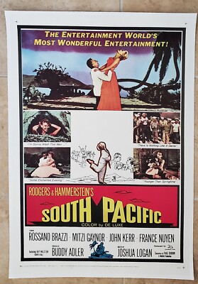 Vintage original SOUTH PACIFIC 1959 MUSIC MUSICAL DANCING MOVIE Hawaii ...