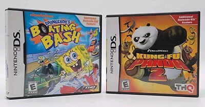 Kung Fu Panda 2 & SpongeBob's Boating Bash Nintendo DS (NDS) - Complete & Tested