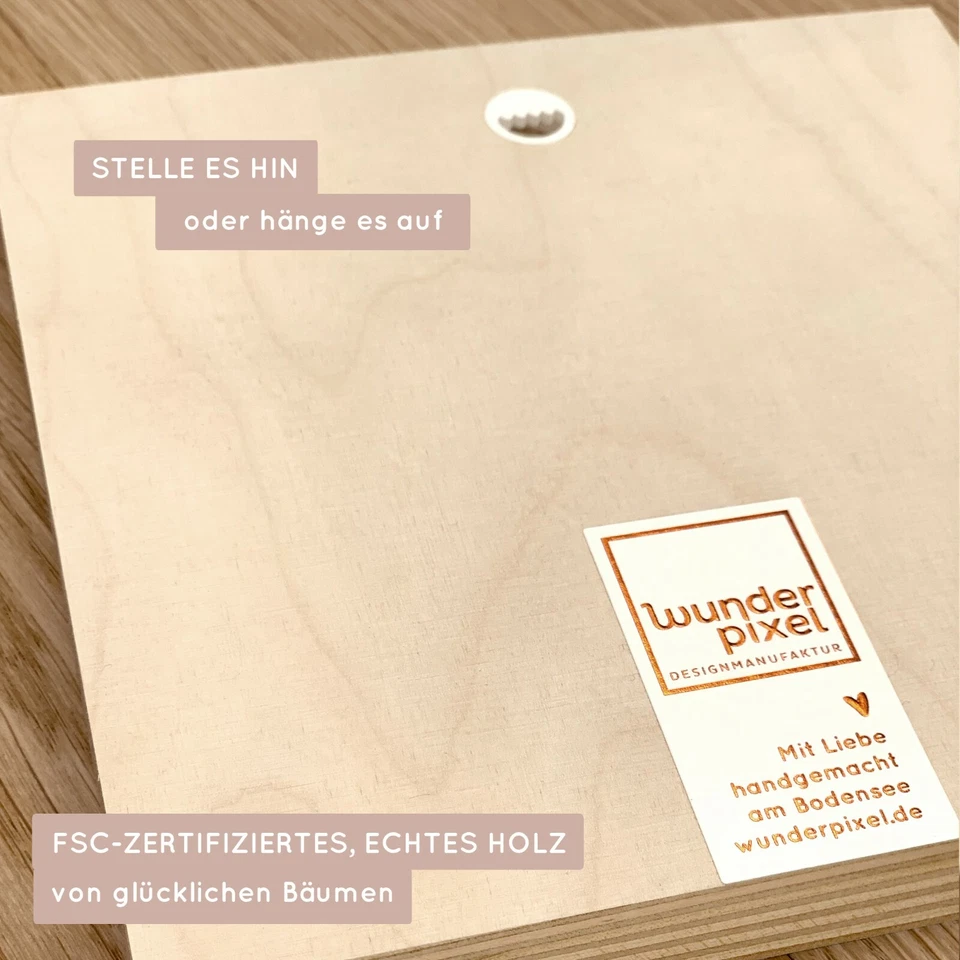 Wunderpixel® Holzbild Toilettenregeln - Aufsteller Holzdeko Holzschild Gäste-WC - Bild 3 von 4