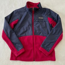 Columbia Benton Springs III Overlay Fleece Jacket Girls Medium 10-12 w/ Pockets