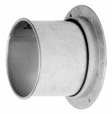 Made in USA 6" ID Galvanized Duct Flange Adapter 5" Long, 24 Gage