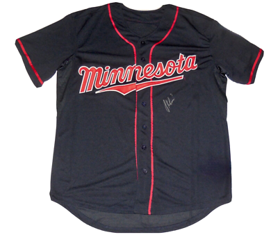 JOE MAUER AUTOGRAPHED CUSTOM JERSEY (MINNESOTA TWINS) 2009 AL