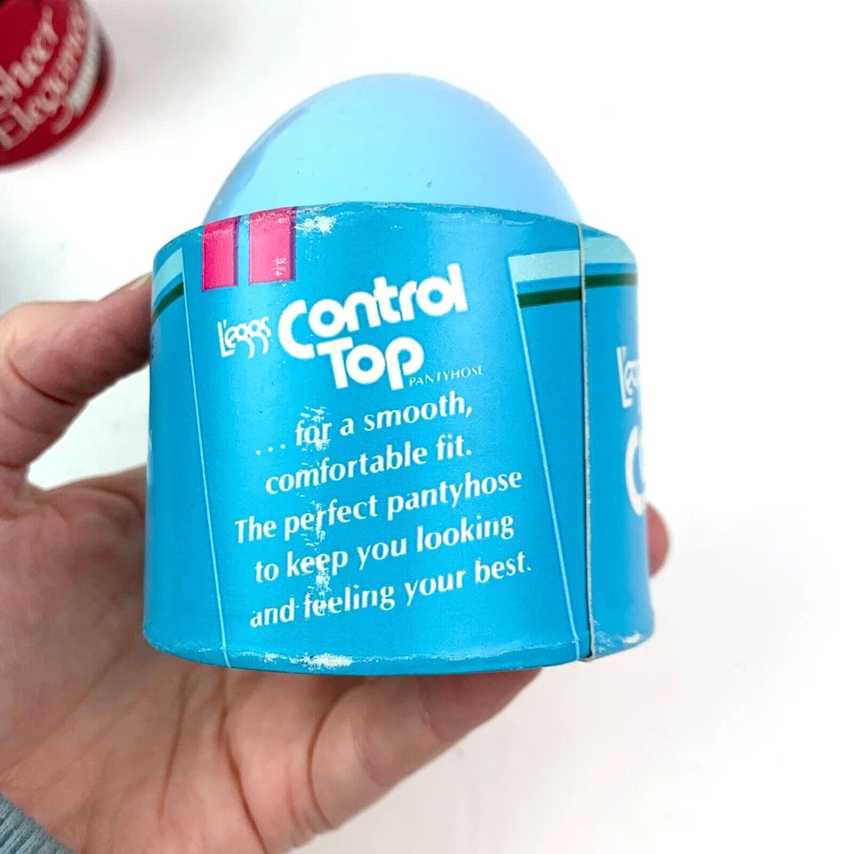 Vintage 1980s L'eggs Control Top Pantyhose Size B Suntan Egg Pkg New Old - Image 3 of 3