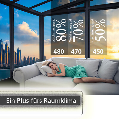   24,89/m² Sonnenschutzfolie Spiegelfolie Fensterfolie Hitzeschutz PREMIUM AUßEN