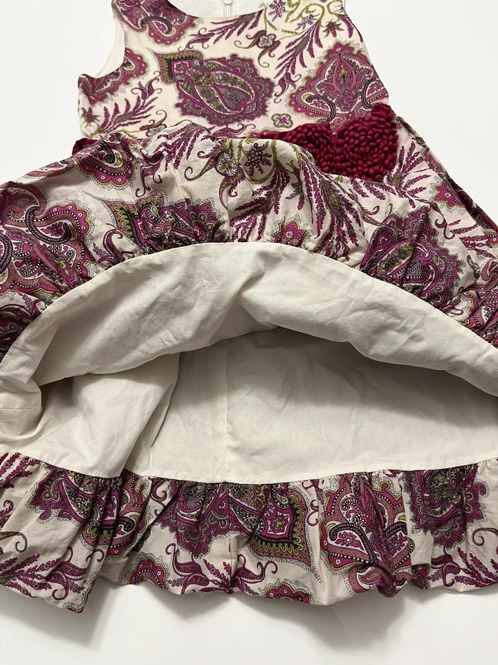 Pili Carrera Puffy Dress Sleeveless Dress Girls Size 5 - Image 4 of 4