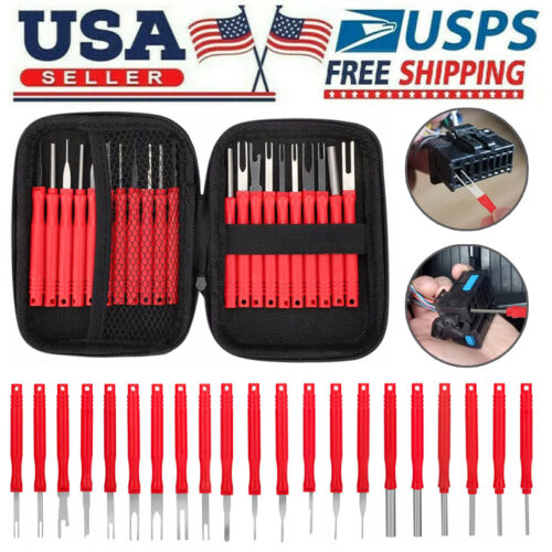 21pcs Terminal Removal Tool Kit, Electrical Pin Extractor with Protective Case