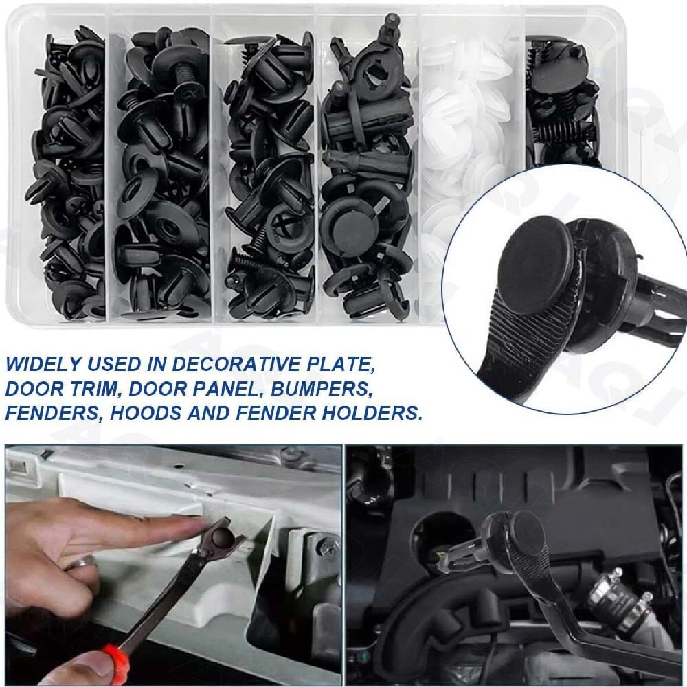 100x For Chrysler Bumper Fender Liner Push Type Retainer Clips - Foto 12