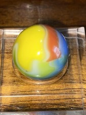 Beautifutl Mint Vtg Vitro Agate PARROT Marble approximately 069 Mint