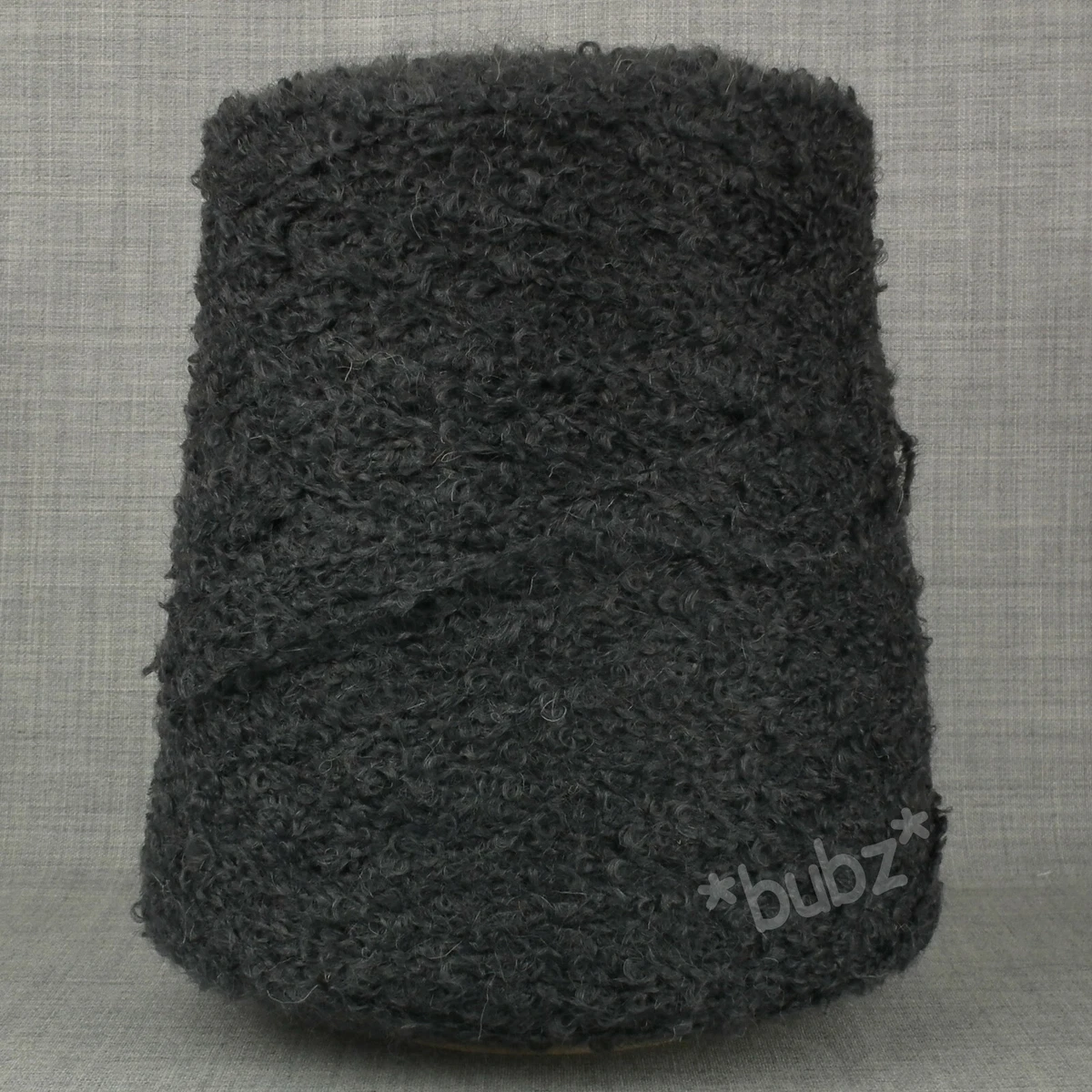 SOFT MOHAIR LOOP YARN GRAPHITE GREY 400g CONE POODLE DOUBLE