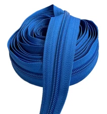 Continuous Chain Zipper YKK#5 Nylon Coil by The Yard Bulk Colorful -DIY Sewing- 