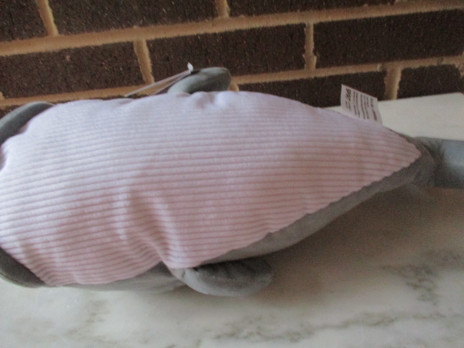 Kohl's Cares Worry Worry Whale-Plus 14" Long Gray/White Tummy