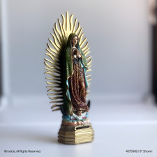 Estatua de Resina Nuestra Señora de Guadalupe - Estatuilla Católica 8", Virgen de Guadalupe