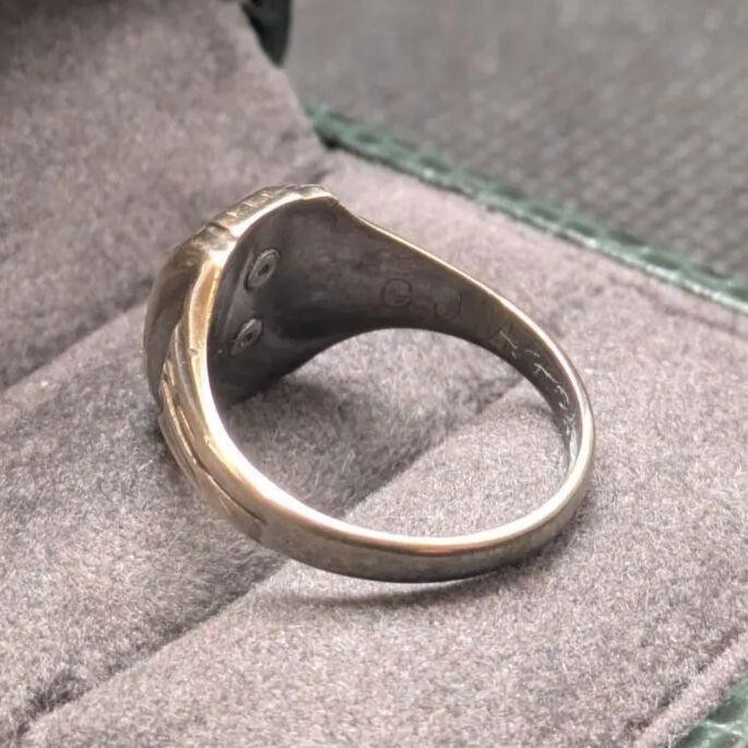 JOSTENS Silver 925 10K GF 1939 College Ring US 5.5 / UK K Class