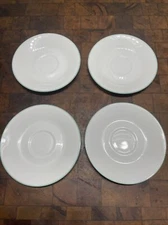(4) Corning Corelle USA Three Dreams Calla Lilies 6 1/4" Saucers - Very Good