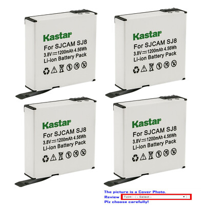 Kastar Replacement Battery Pack for SJCAM SJ8 Star 4K HD Action Sport Camera