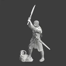 Northern Crusades Miniatures Medieval Foot Knight with Glaive Blade 28mm 35mm 3D