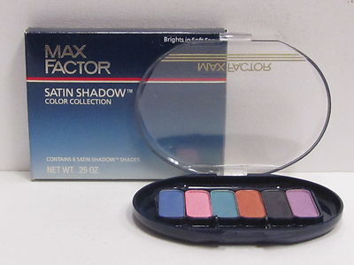 Max Factor 6 Satin Shadow Shades Color Collection Brights In Soft Focus