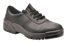 Portwest FW14 Steelite Black Leather Safety Work Shoe Steel Toecap ASTM