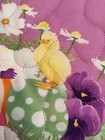 Handcrafted-Quilted Table Runner- Easter Print - Easter Chicks & Easter Eggs — photo 5