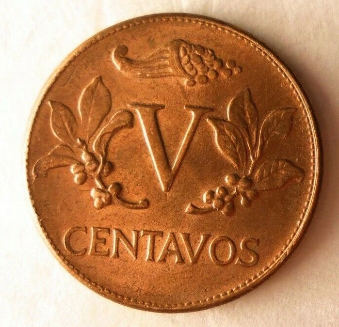 Colombia 1959 5 centavos - Tipo escaso - Envío gratuito - Colombia Bin A Foto 2 de 2