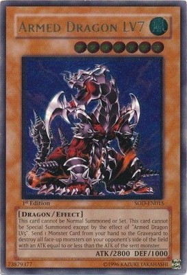 Ultimate Rare - Armed Dragon LV7 - SOD-EN015 PL Soul of the Duelist Yugioh