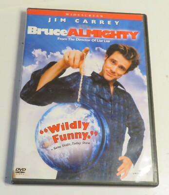 Bruce Almighty Comedy Movie DVD featuring Jim Carrey Jennifer Aniston Used