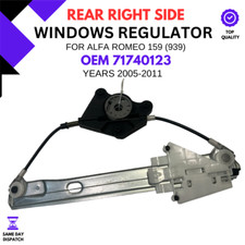 ALFA ROMEO 159 REAR RIGHT WINDOW REGULATOR ELECTRIC DRIVER 2005 2011 71740123