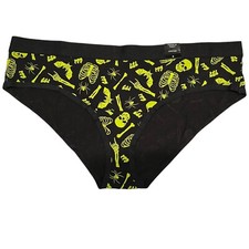 NWT TORRID Hipster Pantie Underwear Sz 0X-1X-4X Black Green Jersey Halloween