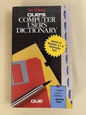 Que's Computer User's Dictionary - 3rd Edition - Paperback - 1992 - B61