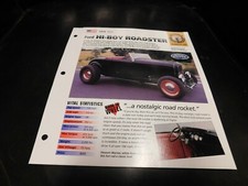 1932 Ford Hi-Boy Roadster Spec Sheet Brochure Photo Poster