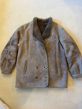 Ladies Lakeland Brown Sheepskin Coat Size 14